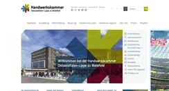 Desktop Screenshot of handwerk-owl.de