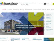 Tablet Screenshot of handwerk-owl.de